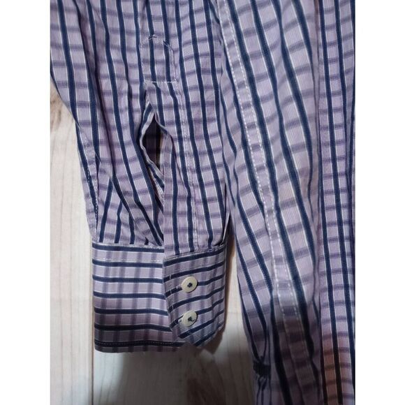 English Laundry Shirt Men's 17.5‎ Purple Button Front Long Sleeve - Picture 3 of 9